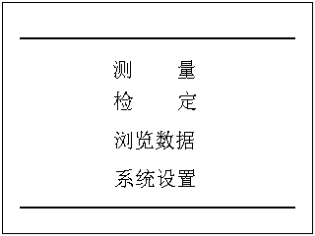 电流互感器现场校验仪主菜单